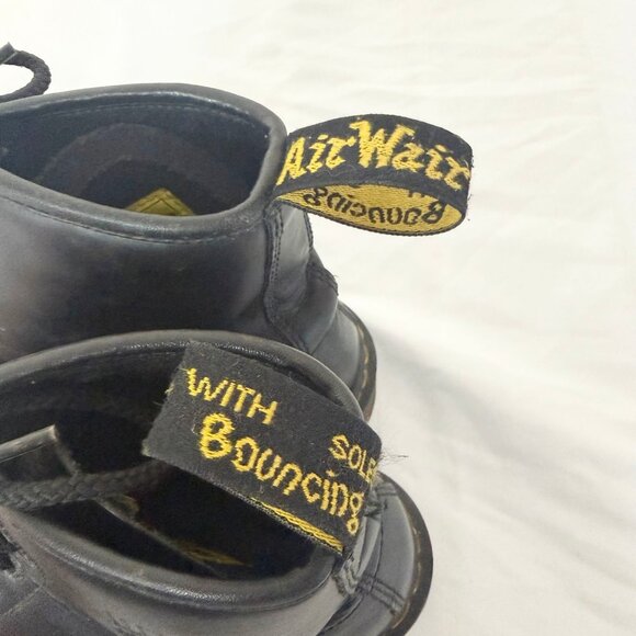 Dr. Martens Industrial Steel Toe Work Boots Black Leather Men’s US 9 UK 8 - Picture 9 of 13